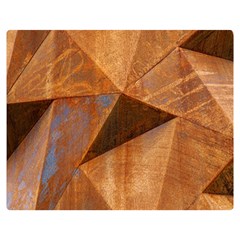 Steel Corten Steel Brown Steel Double Sided Flano Blanket (medium)  by Nexatart