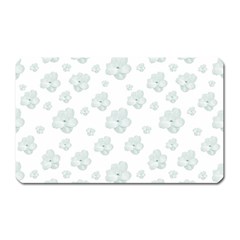 Pastel Floral Motif Pattern Magnet (rectangular) by dflcprints