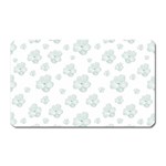 Pastel Floral Motif Pattern Magnet (Rectangular) Front