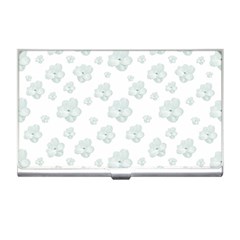 Pastel Floral Motif Pattern Business Card Holders by dflcprints