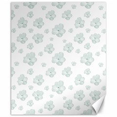 Pastel Floral Motif Pattern Canvas 8  X 10  by dflcprints