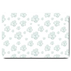 Pastel Floral Motif Pattern Large Doormat  by dflcprints