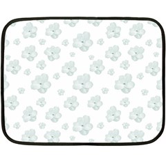 Pastel Floral Motif Pattern Fleece Blanket (mini) by dflcprints