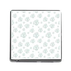 Pastel Floral Motif Pattern Memory Card Reader (square) by dflcprints