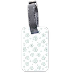 Pastel Floral Motif Pattern Luggage Tags (two Sides) by dflcprints