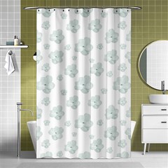 Pastel Floral Motif Pattern Shower Curtain 48  X 72  (small)  by dflcprints