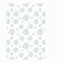 Pastel Floral Motif Pattern Small Garden Flag (two Sides) by dflcprints