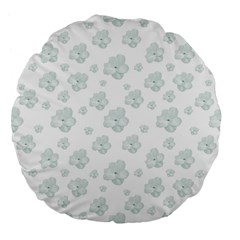 Pastel Floral Motif Pattern Large 18  Premium Flano Round Cushions by dflcprints