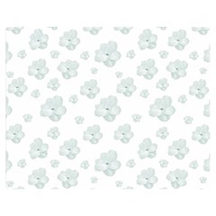 Pastel Floral Motif Pattern Double Sided Flano Blanket (medium)  by dflcprints