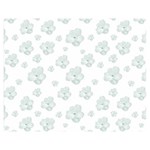 Pastel Floral Motif Pattern Double Sided Flano Blanket (Medium)  60 x50  Blanket Front