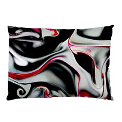 Pink And Black Smokey Design By Kiekie Strickland Pillow Case by flipstylezfashionsLLC