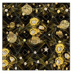 Decorative Icons Original Gold And Diamonds Creative Design By Kiekie Strickland Large Satin Scarf (square) by flipstylezfashionsLLC