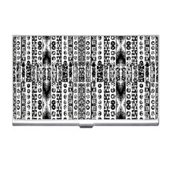 Creative Retro Black And White Abstract Vector Designs By Kiekie Strickland Business Card Holders by flipstylezfashionsLLC