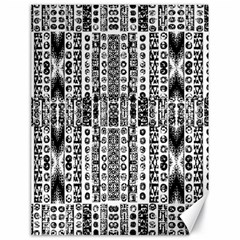 Creative Retro Black And White Abstract Vector Designs By Kiekie Strickland Canvas 18  X 24   by flipstylezfashionsLLC