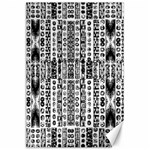 Creative retro black and white Abstract Vector Designs by kiekie strickland Canvas 24  x 36  23.35 x34.74  Canvas - 1