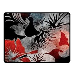 Beautiful Hibiscus Flower Design  Fleece Blanket (small) by flipstylezfashionsLLC