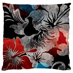 Beautiful Hibiscus Flower Design  Large Cushion Case (two Sides) by flipstylezfashionsLLC