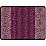 Beautiful decorative Creative purple seamless design by kiekie stricklnd Fleece Blanket (Large)  80 x60  Blanket Front