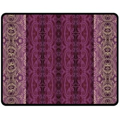 Beautiful Decorative Creative Purple Seamless Design By Kiekie Stricklnd Fleece Blanket (medium)  by flipstylezfashionsLLC