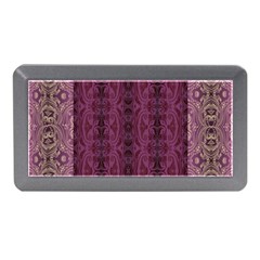 Beautiful Decorative Creative Purple Seamless Design By Kiekie Stricklnd Memory Card Reader (mini)