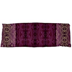 Beautiful Decorative Creative Purple Seamless Design By Kiekie Stricklnd Body Pillow Case (dakimakura) by flipstylezfashionsLLC