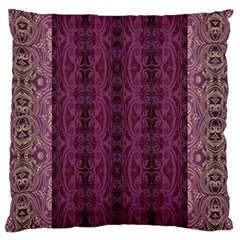 Beautiful Decorative Creative Purple Seamless Design By Kiekie Stricklnd Large Cushion Case (one Side) by flipstylezfashionsLLC