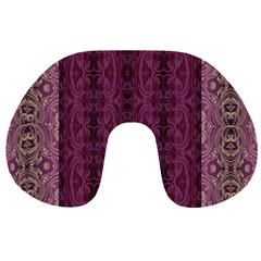 Beautiful Decorative Creative Purple Seamless Design By Kiekie Stricklnd Travel Neck Pillows by flipstylezfashionsLLC