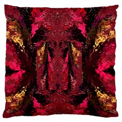 Gorgeous Burgundy Native Watercolors By Kiekie Strickland Large Cushion Case (two Sides) by flipstylezfashionsLLC