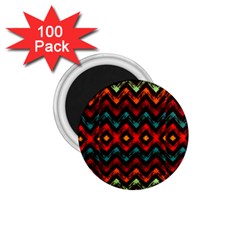 Seamless Native Zigzags By Flipstylez Designs 1 75  Magnets (100 Pack)  by flipstylezfashionsLLC