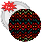 Seamless Native zigzags by FlipStylez Designs 3  Buttons (10 pack)  Front