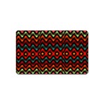 Seamless Native zigzags by FlipStylez Designs Magnet (Name Card) Front