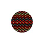 Seamless Native zigzags by FlipStylez Designs Golf Ball Marker Front