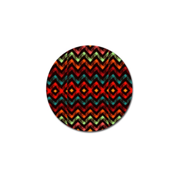 Seamless Native zigzags by FlipStylez Designs Golf Ball Marker