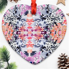 Elegant Japanese Inspired Floral Pattern  Ornament (heart) by flipstylezfashionsLLC