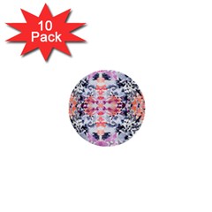 Elegant Japanese Inspired Floral Pattern  1  Mini Buttons (10 Pack)  by flipstylezfashionsLLC