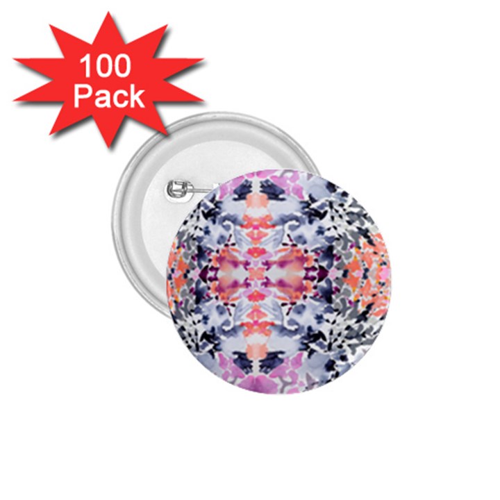 Elegant Japanese inspired floral pattern  1.75  Buttons (100 pack) 