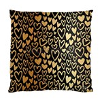 Cluster of tiny gold hearts seamless Vector design by FlipStylez Designs Standard Cushion Case (Two Sides) Back