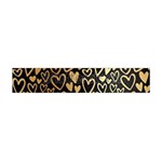 Cluster of tiny gold hearts seamless Vector design by FlipStylez Designs Flano Scarf (Mini) Front