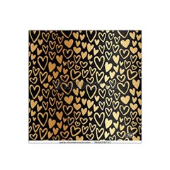 Cluster Of Tiny Gold Hearts Seamless Vector Design By Flipstylez Designs Satin Bandana Scarf by flipstylezfashionsLLC