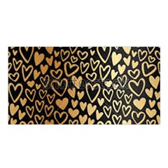 Cluster Of Tiny Gold Hearts Seamless Vector Design By Flipstylez Designs Satin Shawl by flipstylezfashionsLLC