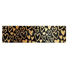 Cluster Of Tiny Gold Hearts Seamless Vector Design By Flipstylez Designs Satin Scarf (oblong) by flipstylezfashionsLLC