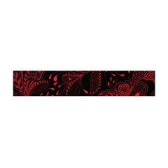 Seamless Dark Burgundy Red Seamless Tiny Florals Flano Scarf (mini) by flipstylezfashionsLLC