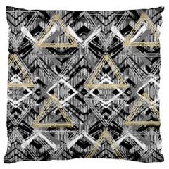 Retro Black And White Gold Design By Kiekiestrickland Standard Flano Cushion Case (one Side) by flipstylezfashionsLLC