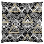 Retro black and white gold design by kiekiestrickland Standard Flano Cushion Case (Two Sides) Front