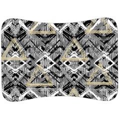 Retro Black And White Gold Design By Kiekiestrickland Velour Seat Head Rest Cushion