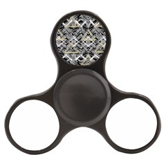 Retro Black And White Gold Design By Kiekiestrickland Finger Spinner