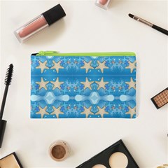 Adorably Cute Beach Party Starfish Design Cosmetic Bag (xs) by flipstylezfashionsLLC