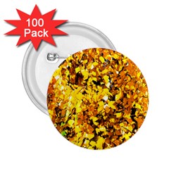 Birch Tree Yellow Leaves 2 25  Buttons (100 Pack)  by FunnyCow