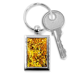 Birch Tree Yellow Leaves Key Chains (rectangle)  by FunnyCow