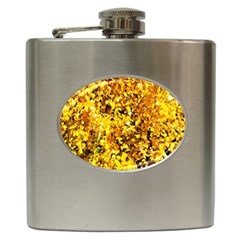 Birch Tree Yellow Leaves Hip Flask (6 Oz) by FunnyCow